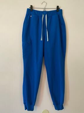 FIGS Royal Blue Zamora Jogger Scrub Pants Nurse Dr High Waist Women's Large Tall